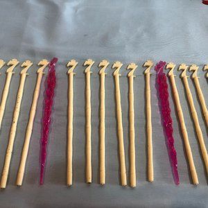VINTAGE LOT of 16 Seagrams # 7 Swizzle Stir Sticks #F62